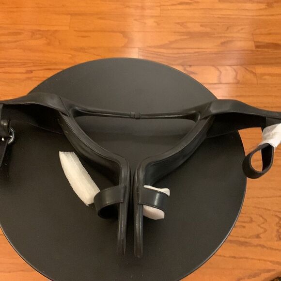 Zhabtuc Size 9 black open toe stiletto heels - Picture 2 of 9